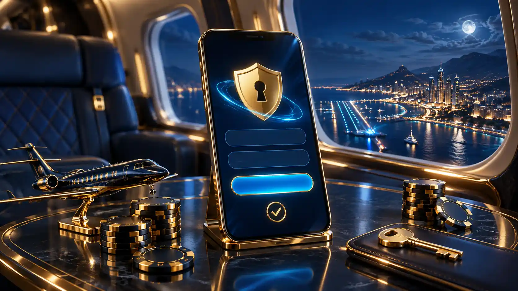 Secure Betnjet Casino login on a mobile phone